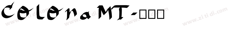Colona MT字体转换